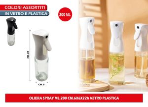 OLIERA SPRAY ML.200 CM.6X6XX22h VETRO PLASTICA Gicos