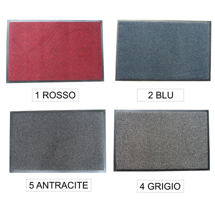 Giacomini & Gambarova Tappeto Antiscivolo Nevada Asciugapassi Passatoia Tinta Unita Zerbino Grande 90 x 150 cm Giacomini & Gambarova