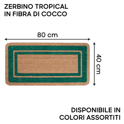 Emmevi Zerbino Ingresso In Cocco Per Esterno Tropical Tappeto Antiscivolo Varie Misure