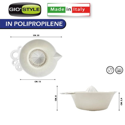 Giò Style Spremiagrumi Manuale Bianco in Polipropilene - Tutto Tutto Meno Meno