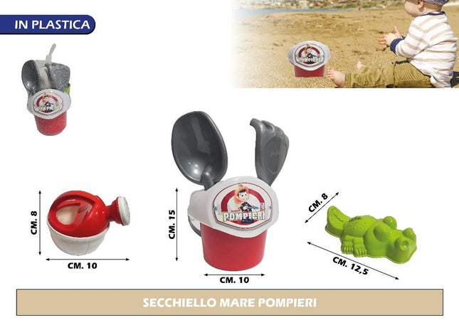 Secchiello Mare per Bambini con Motivi Fantasia per Giochi e Spiaggia International