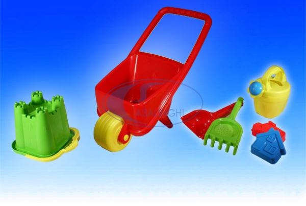Carriola Spiaggia Con Secch. E Paletta 4Pz.-8010380112967