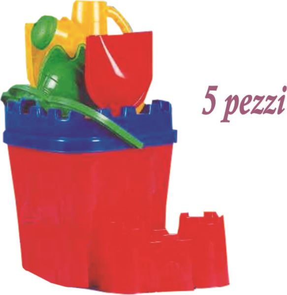 Apel Plastik Secchiello Mare Castello Con 3 Form. 5 Pz.