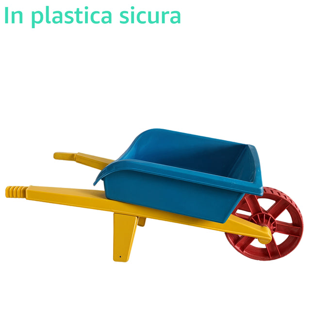 Apel Plastik Carriola Mare Grande Per Bambini Colori Assortiti – 68X29X43H Cm – Gioco Estivo Da Spiaggia