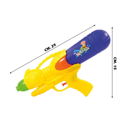 Apel Plastik Pistola Acqua 28X15 Cm – Spara Fino A 10 Metri, Plastica, Colori Assortiti, Gioco Divertente Per Bambini In Spiaggia E Giardino