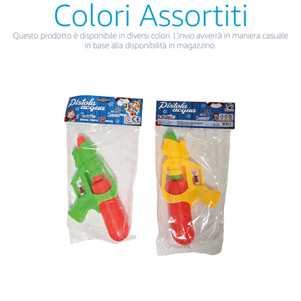 Pistola Acqua in Plastica Resistente con Getto Regolabile, Gioco Estivo per Bambini