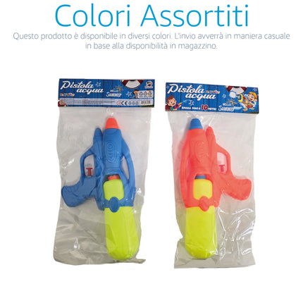 Pistola Acqua in Plastica Resistente con Getto Regolabile, Gioco Estivo per Bambini
