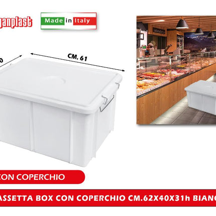 Giganplast Cassetta Box Con Coperchio In Varie Dimensioni Per Organizzazione E Conservazione Pratica Horeca