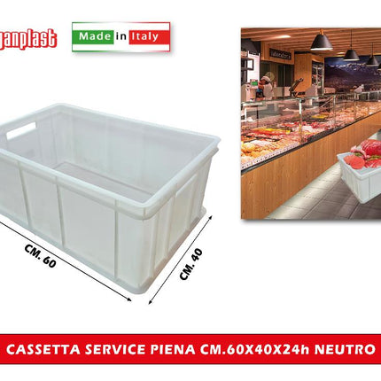 Giganplast Cassetta Service Piena Contenitori Per Panetti Pizza E Alimentari In Vari Dimensioni