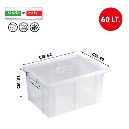Giganplast Cassetta Box Con Coperchio In Varie Dimensioni Per Organizzazione E Conservazione Pratica Horeca
