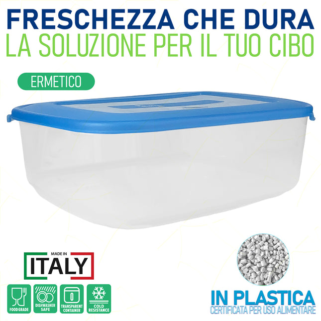 Giganplast Frigo Box Service Rettangolare 10 Litri Con Coperchio Ermetico, Plastica Alimentare, 39X30X13H Cm, Lavabile In Lavastoviglie, Per Celle Frigorifere E Freezer Horeca Giganplast
