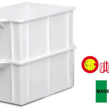 Giganplast Cassetta Diamant Impilabile Senza Coperchio 40X30X21 Cm Horeca Giganplast