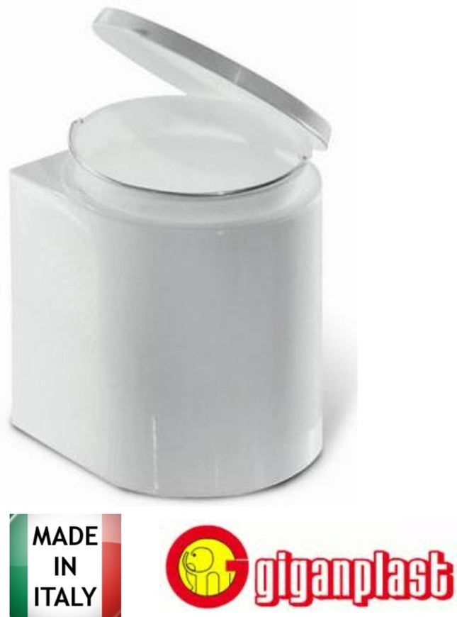Giganplast Pattumiera Pensile Con Secchio Estraibile 11 Litri - 27.5X27.5X30Cm Bianca Giganplast