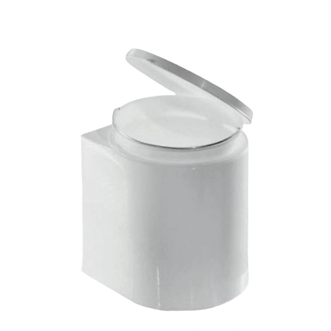 Giganplast Pattumiera Pensile Con Secchio Estraibile 11 Litri - 27.5X27.5X30Cm Bianca Giganplast