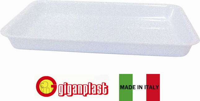 Giganplast Vassoio Espositore Rettangolare Bianco - 36X26X3.5Cm Giganplast