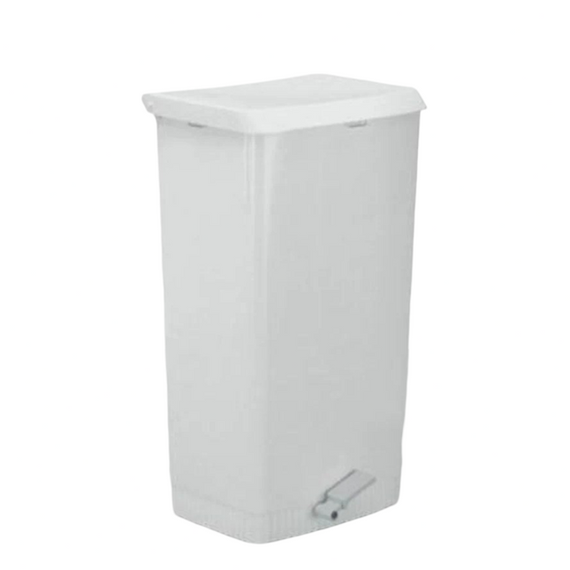 Giganplast Pattumiera Con Pedale E Reggisacco 60 Litri Bianca Giganplast