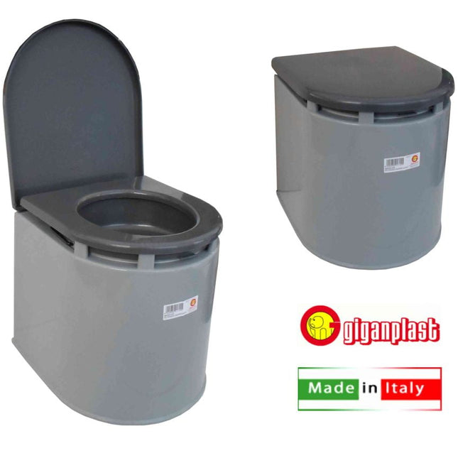 Giganplast Wc Chimico Camper Grigio - 41X36X38Cm Giganplast