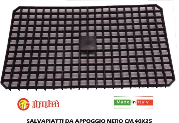Salvapiatti Da Appoggio Nero Cm.40X25-8002942220586
