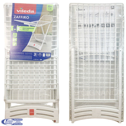 Kit Stendibiancheria Composto da Stendino Zaffiro + Diverse Configurazioni Vileda