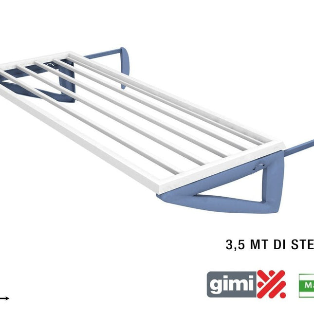 Gimi Stendino da Termosifone in Resina Pliko New - Pieghevole e Salvaspazio Gimi
