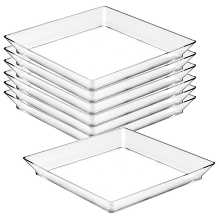 Vassoio Medium Plate Ps Trasp. Conf. 12 Pz. Cm. Goldplast