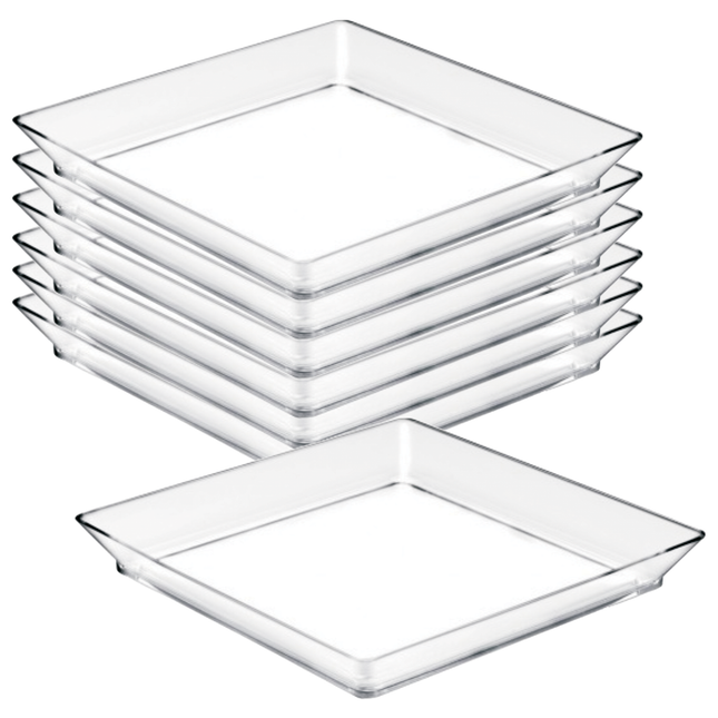 Vassoio Medium Plate Ps Trasp. Conf. 12 Pz. Cm. Goldplast