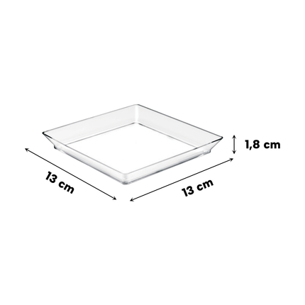 Vassoio Medium Plate Ps Trasp. Conf. 12 Pz. Cm. Goldplast