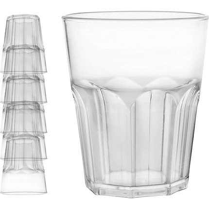 Bicchieri Granity Drink Safe San 400Cc Cfz 5Pz (Trasparente) Goldplast