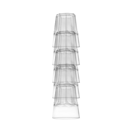 Bicchieri Granity Drink Safe San 400Cc Cfz 5Pz (Trasparente) Goldplast