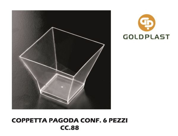 Coppetta Pagoda San Trasp. Cc.88 Conf. 6 Pz. Goldplast