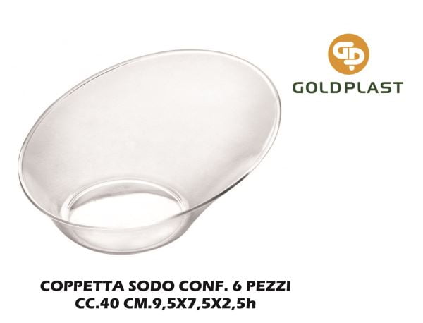 Coppetta Sodo San Trasp. Cc.40 Conf. 6 Pz. Goldplast