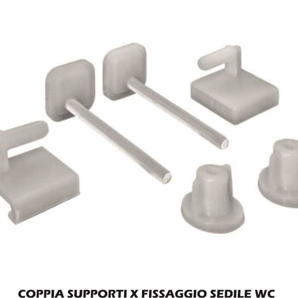 Coppia Supporti X Fissaggio Sedile Wc Casalinghi Sicignano