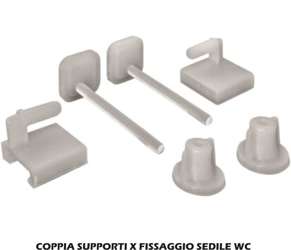 Coppia Supporti X Fissaggio Sedile Wc-8050054380520