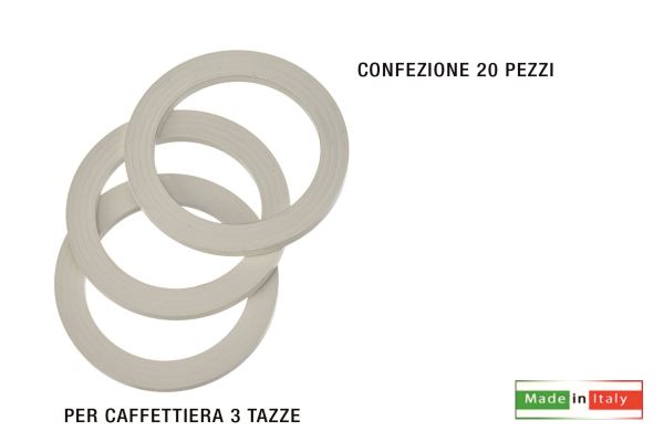 Guarnizione X Caffettiera 3 Tazze Conf. 20 Pz.