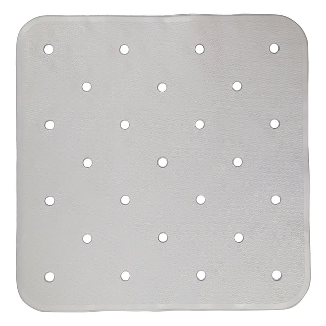 Tappeto Doccia Antiscivolo Cm.54X54 in Materiale Trasparente e Colorato Bianco Casalinghi Sicignano