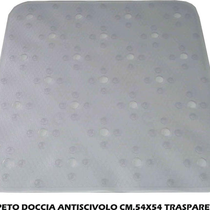 Tappeto Doccia Antiscivolo Cm.54X54 Trasparente