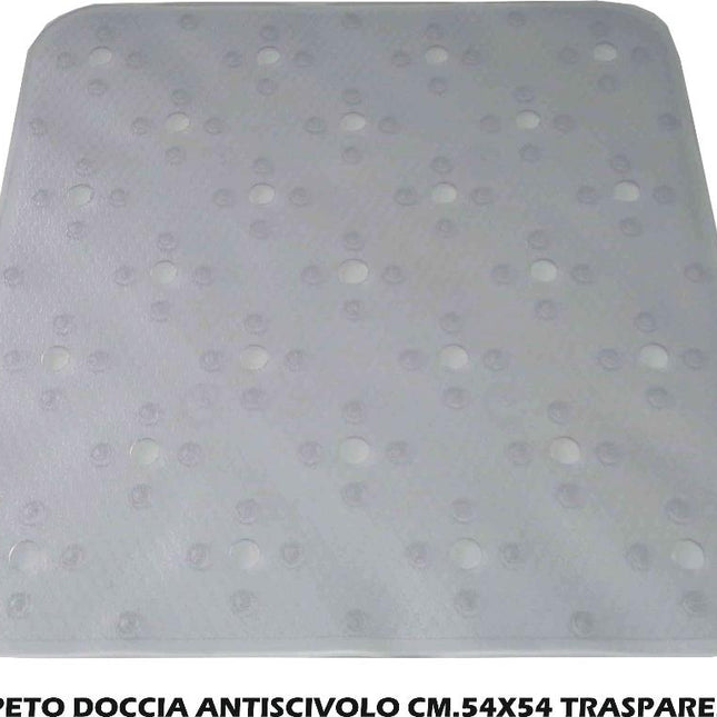 Tappeto Doccia Antiscivolo Cm.54X54 Trasparente