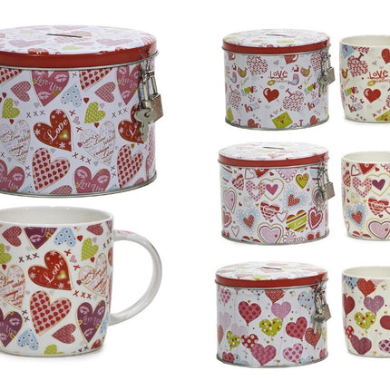 Tazza Latte Mug Cl.35 Con Salvadanaio 4 Decori General Trade