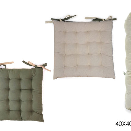 Cuscino Seduta 40x40 cm con Fettuccia Diversi Colori Disponibili Verdone Sabbia General Trade