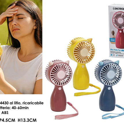 Ventilatore Portatile Ricaricabile Mini Petty Fan General Trade