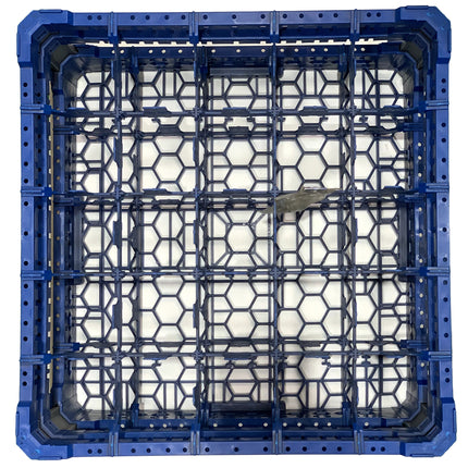Cesta per Lavaggio 25 Bicchieri KIT 4 5x5 TOP Blu, 50x50 cm, Made in Italy Genus Dei