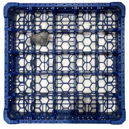 Cesta per Lavaggio 25 Bicchieri KIT 3 5x5 TOP Blu, 50x50 cm, Made in Italy Genus Dei