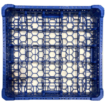 Cesta per Lavaggio 25 Bicchieri KIT 2 5x5 TOP Blu, 50x50 cm, Made in Italy Genus Dei