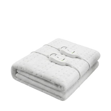 Gadip Sakar Termocoperta Doppia Piazza 160x140 cm in Poliestere | Scaldaletto Elettrico Matrimoniale 50Wx2 con Doppi Comandi Staccabili Gadip