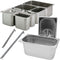 Comas Vaschette Acciaio Inox Gastronorm Gn 1/1 Contenitori Bacinelle Vassoio 530X325Mm Piene E Forate Comas