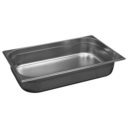 Comas Vaschette Acciaio Inox Gastronorm Gn 1/2 Contenitori Bacinelle Vassoio Professionale 325X265Mm Piene E Forate