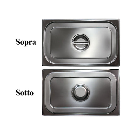 Gastronorm GN 1/3 Vaschette Acciaio Inox Bacinelle Contenitori Vassoio 325x176mm