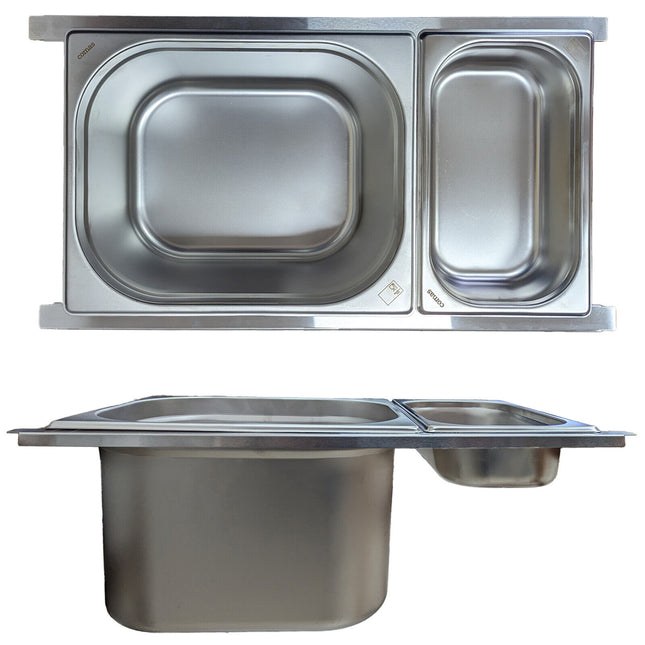 Comas Gastronorm Gn 1/3 Vaschette Acciaio Inox Bacinelle Contenitori Vassoio 325X176Mm Comas