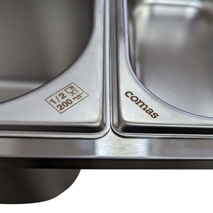 Gastronorm GN 1/6 Vaschette Acciaio Inox Bacinelle Contenitori Cibo 176x162mm
