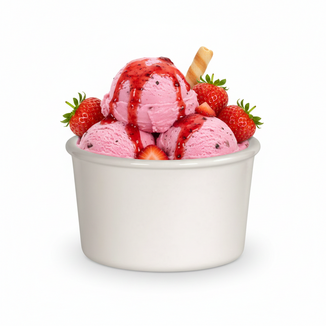Bormioli Rocco Coppetta Gelato e Dessert "Aromateca" in Vetro Opale Bianco - 180ml (18cl) - Ciotola Resistente e Impilabile per Dolci, Finger Food, Salse e Degustazioni - Design Moderno Ø 8,7 cm Bormioli Rocco